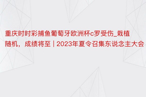 重庆时时彩捕鱼葡萄牙欧洲杯c罗受伤_栽植随机，成绩将至 | 2023年夏令召集东说念主大会